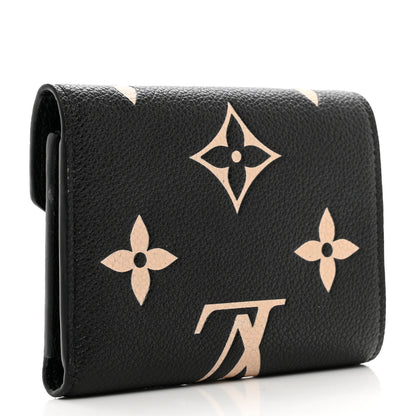 Louis Vuitton Empreinte Monogram Giant Victorine Wallet Black Beige 3 of 6