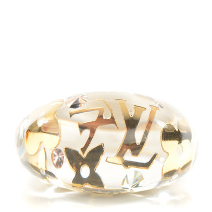Louis Vuitton Resin Swarovski Inclusion Ring S Transparent 1 of 5