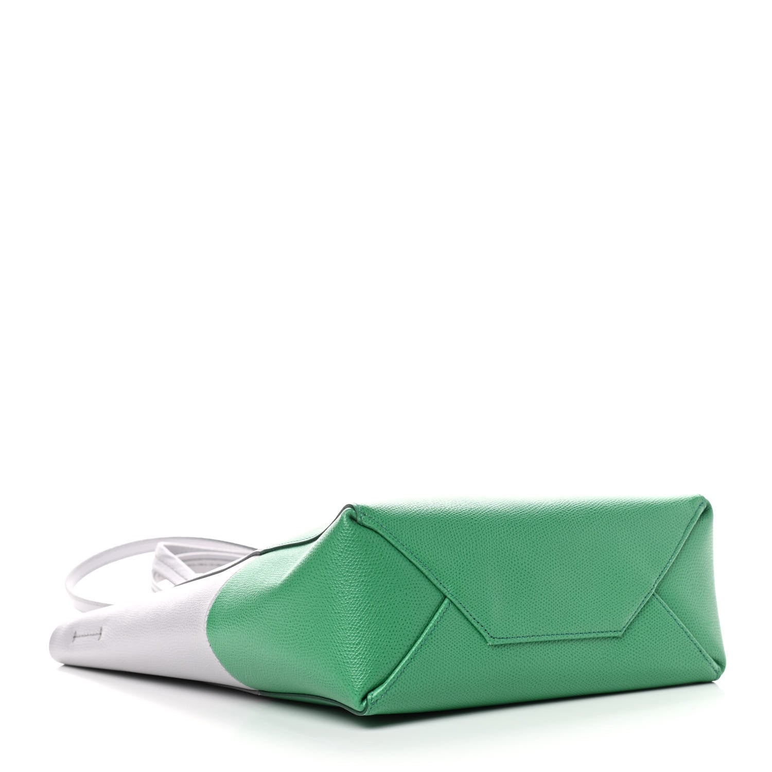 Celine Grained Calfskin Small Vertical Bi-Cabas Mineral Mint 4 of 10