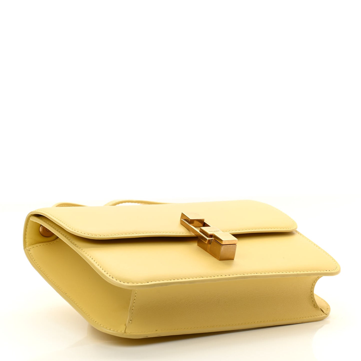 Smooth Calfskin Carre Satchel Paille