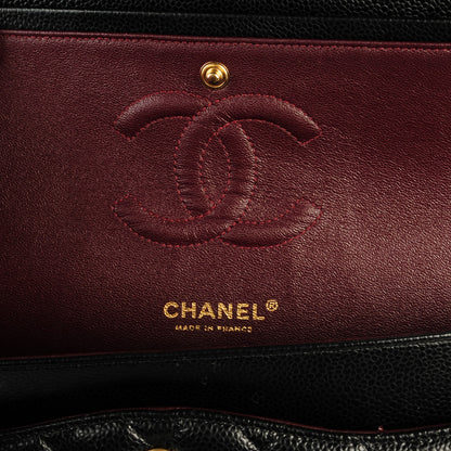 Chanel Caviar Quilted Medium Double Flap Black 7 of 9