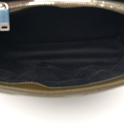 Saint Laurent Calfskin Y Quilted Monogram Medium Loulou Chain Satchel Khaki Fonce 5 of 11