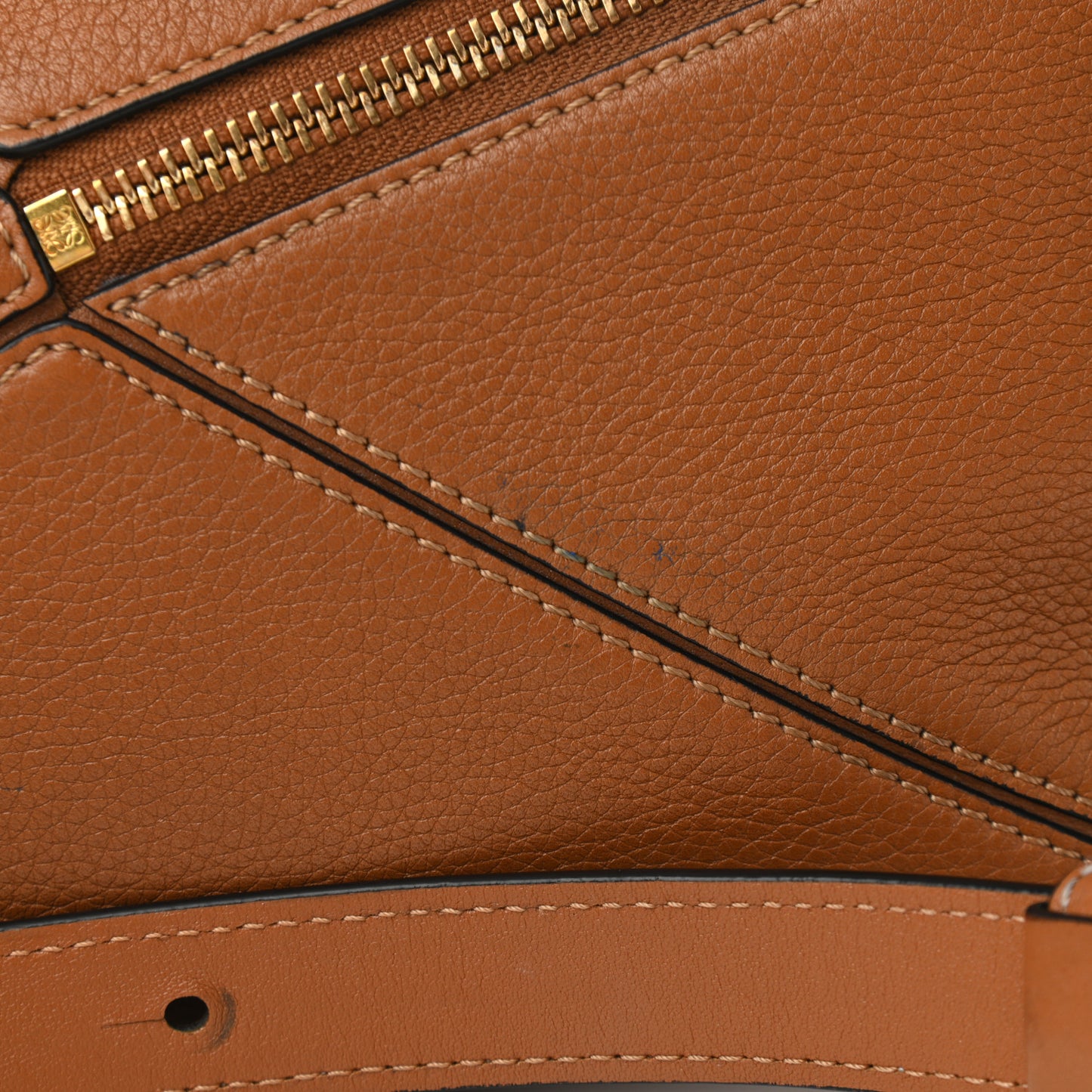 Calfskin Medium Puzzle Bag Tan