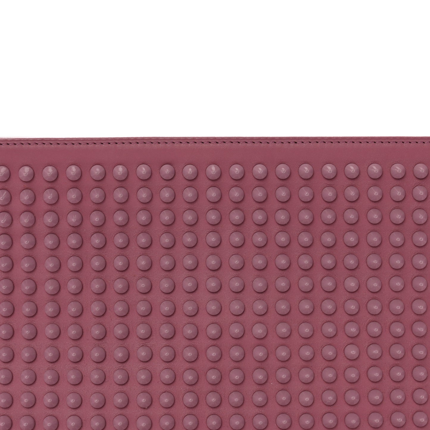 Calfskin Spikes Loubiposh Chain Clutch Rosette