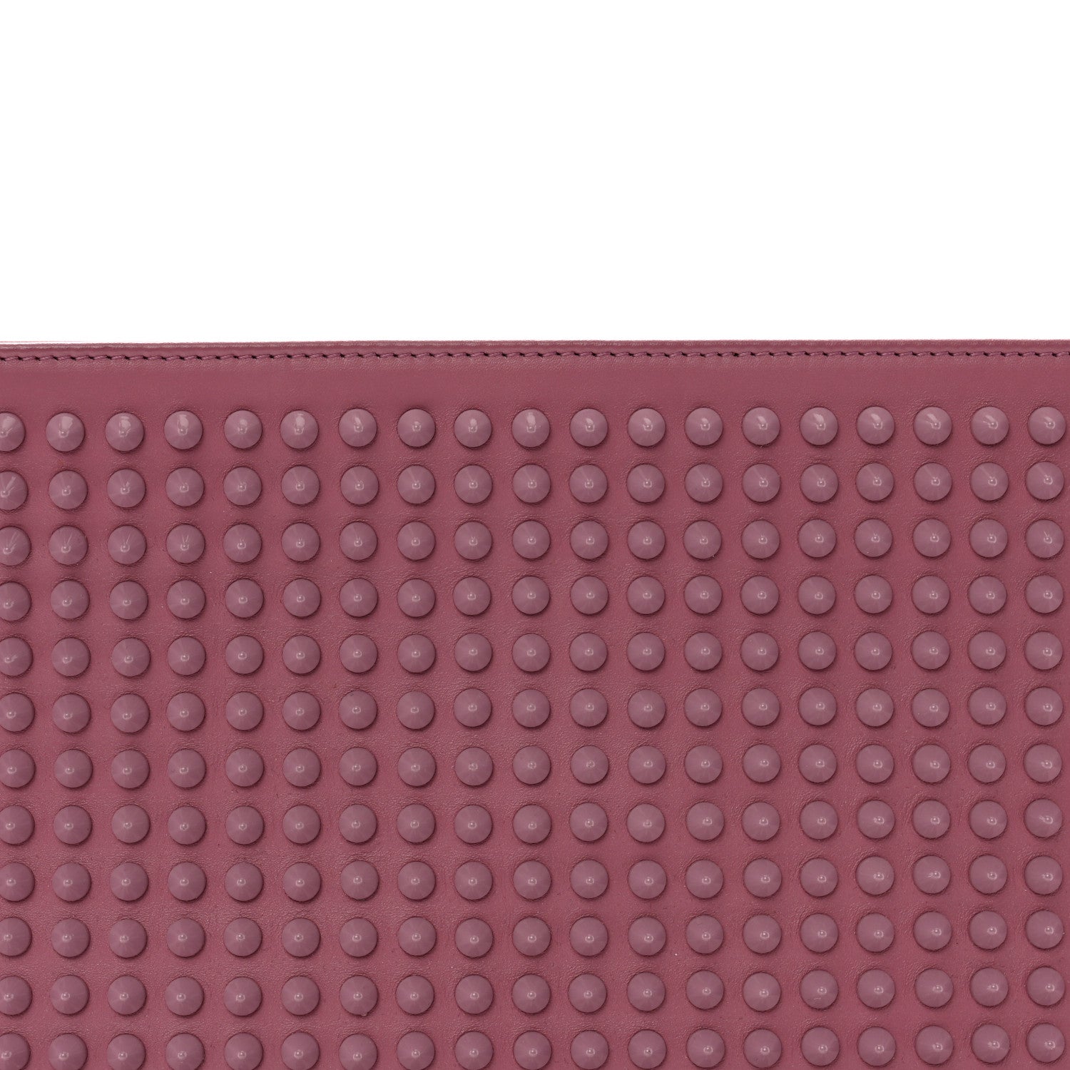 Christian Louboutin Calfskin Spikes Loubiposh Chain Clutch Rosette 7 of 13