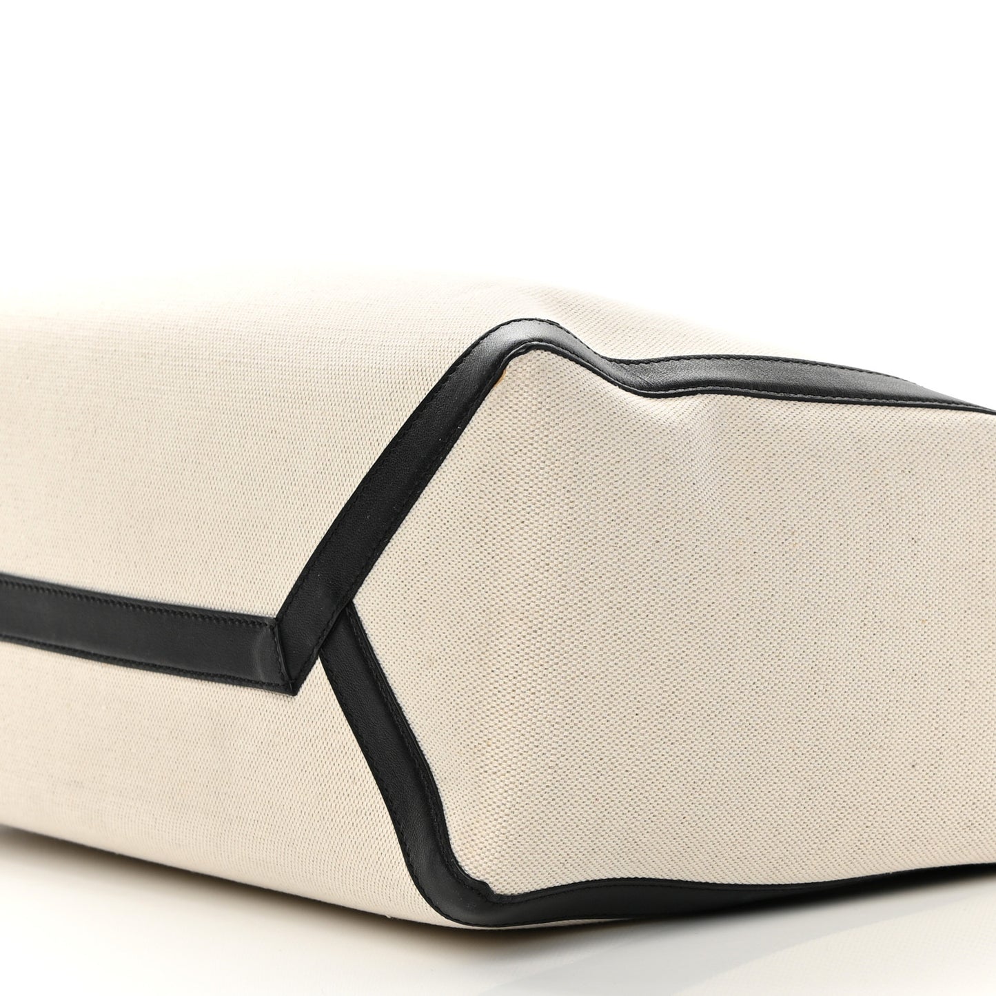 Canvas Calfskin VLTN Print Small Rockstud Tote Naturale Black