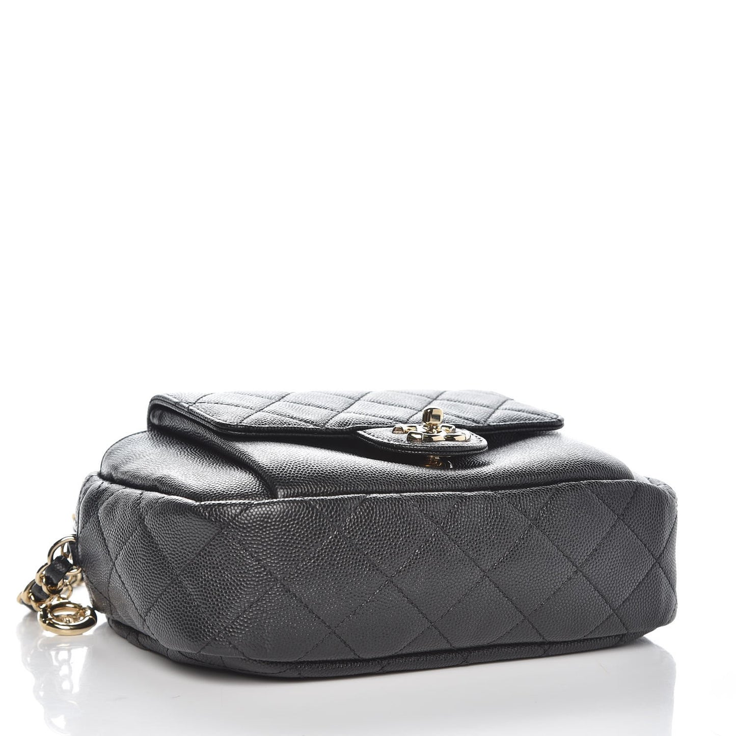 Caviar Quilted CC Day Camera Case Black