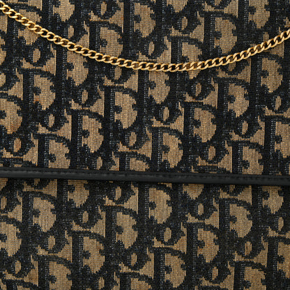 Christian Dior CHRISTIAN DIOR Monogram Chain Flap Blue 7 of 13