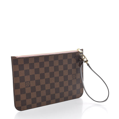 Louis Vuitton Damier Ebene Neverfull MM GM Pochette Rose Ballerine 3 of 7