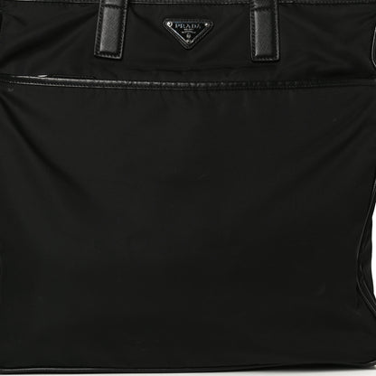 Prada Tessuto Nylon Saffiano Shopping Tote Black 13 of 15