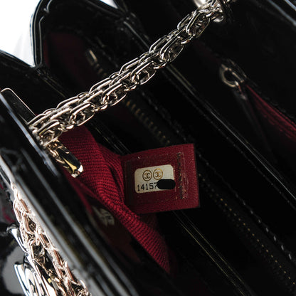 Chanel Patent Quilted Medium Just Mademoiselle Black 6 of 6