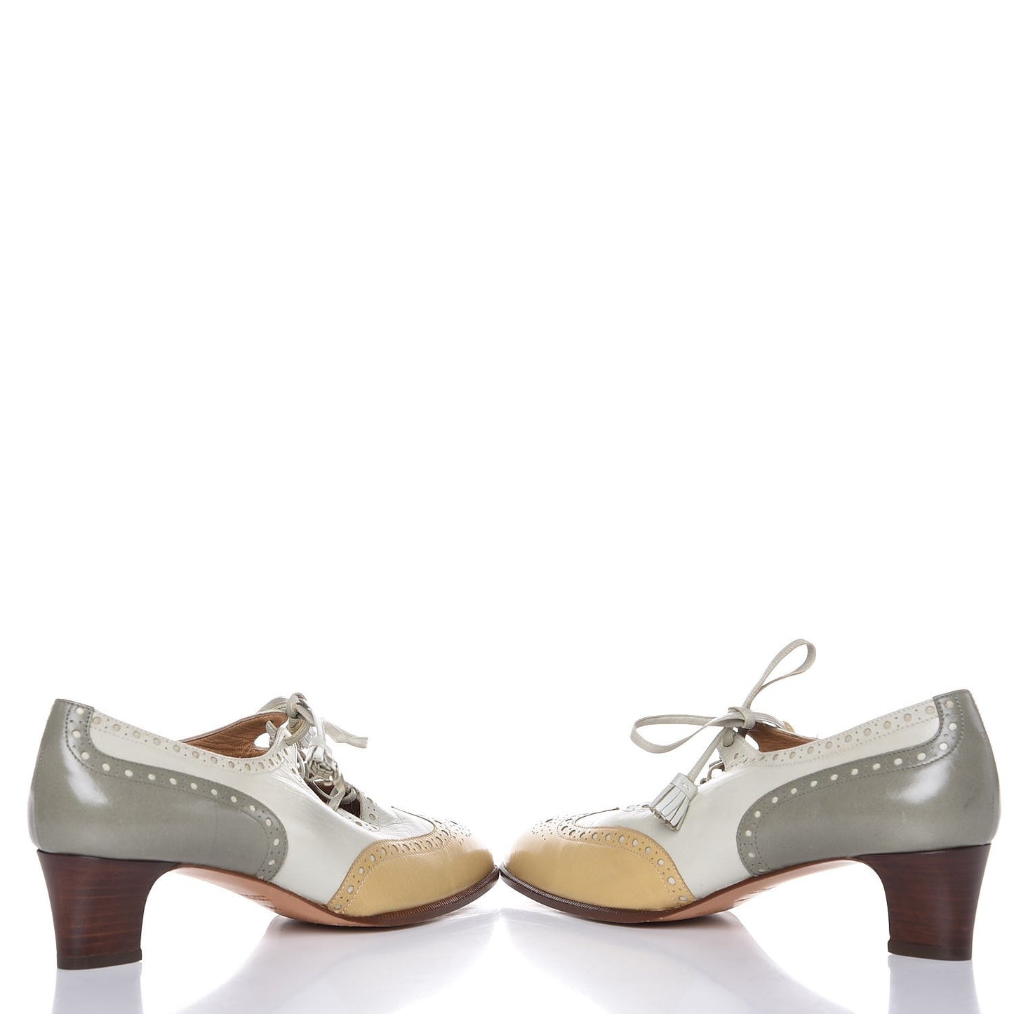 Lambskin Brogues Lace Up Oxford 36.5