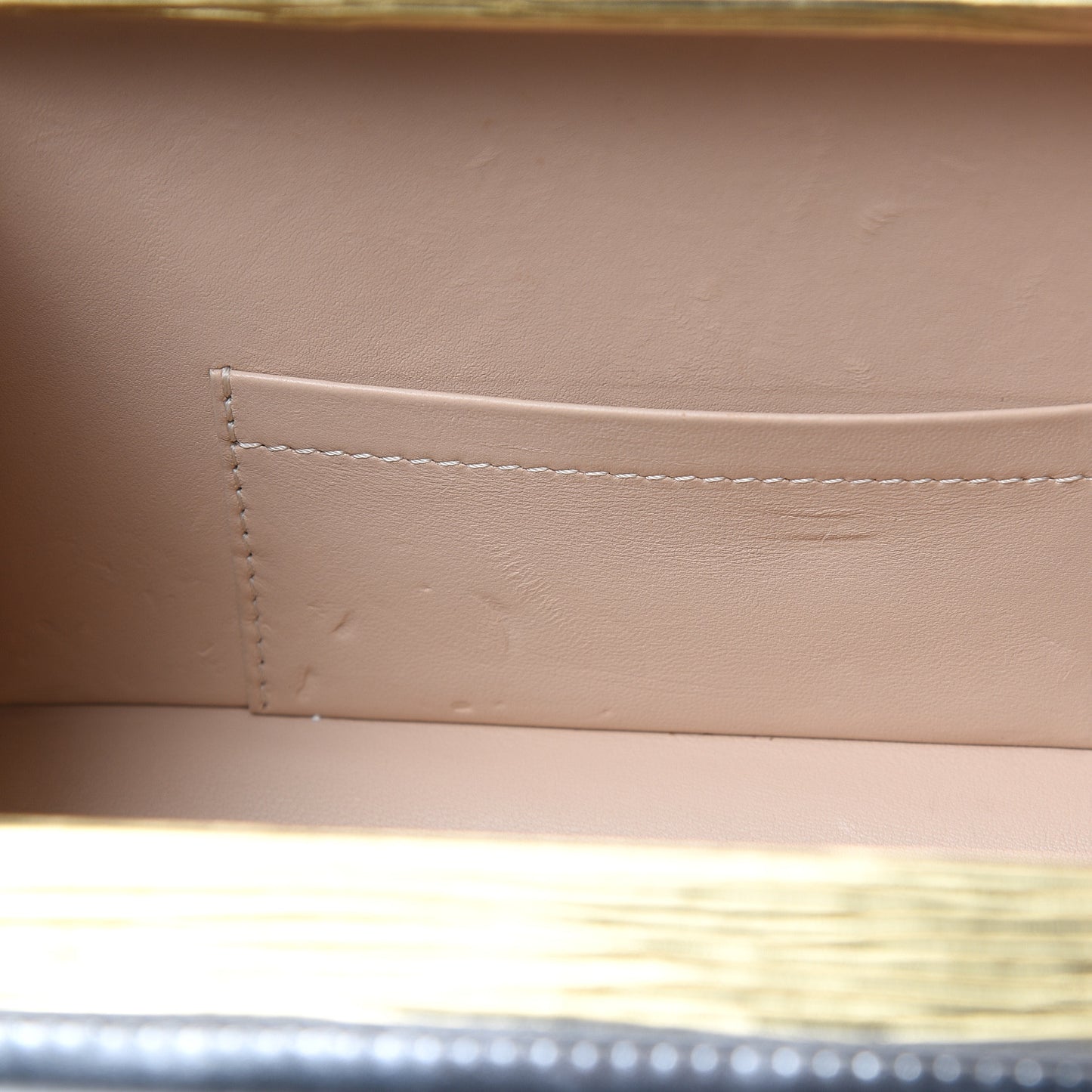 Metallic Epi Petite Malle Gold