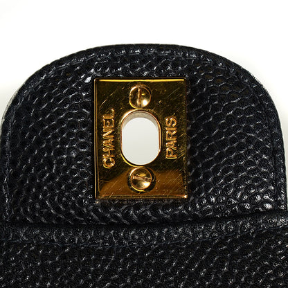 Chanel Caviar Quilted Medium Double Flap Black 8 of 8