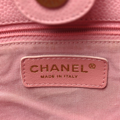 Chanel Caviar Quilted Petit Shopping Tote PST Pink 6 of 13