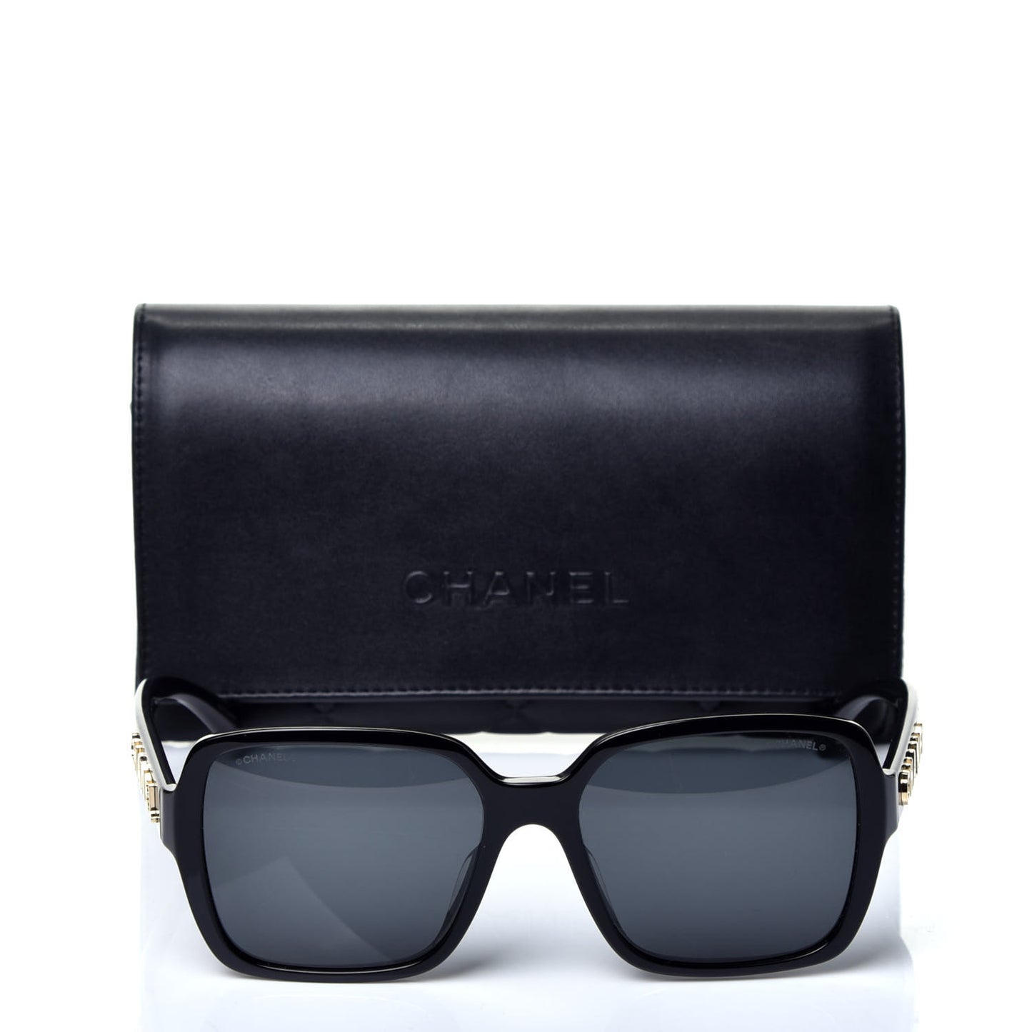 Acetate Square Sunglasses 5408 Black