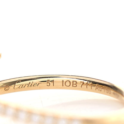 Cartier 18K Yellow Gold Diamond Juste Un Clou Paved Ring 51 5.75 4 of 5