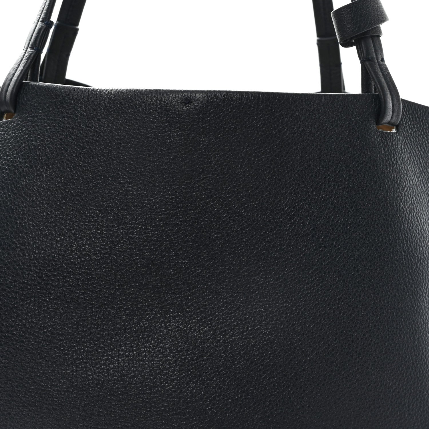 The Row Grained Calfskin Park Tote Three Navy 8 of 11
