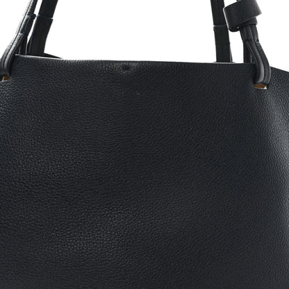 The Row Grained Calfskin Park Tote Three Navy 8 of 11