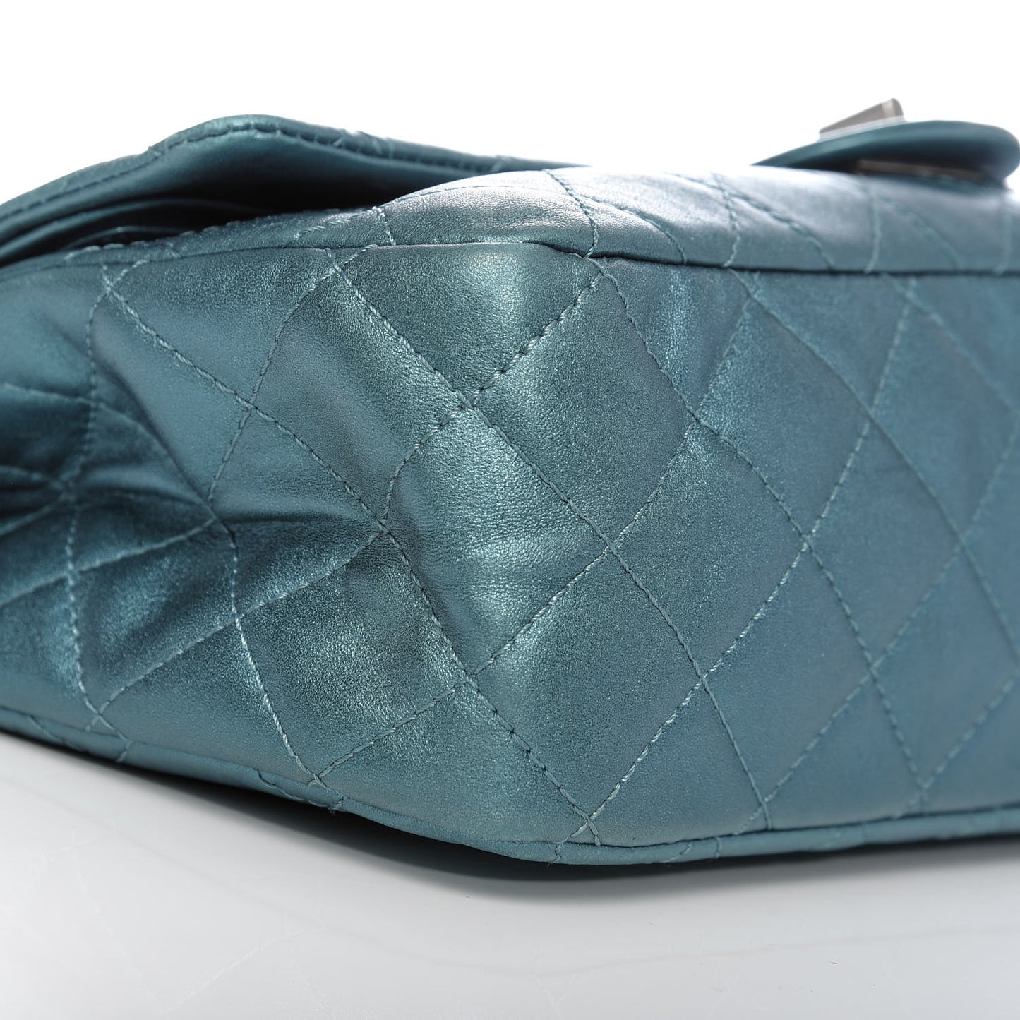 Metallic Calfskin Quilted 2.55 Reissue 227 Flap Turquoise