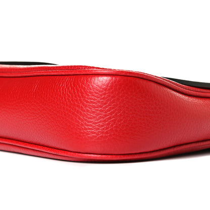 Gucci Pebbled Calfskin Medium Soho Flap Crossbody Vibrant Red 12 of 12