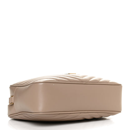 Saint Laurent Calfskin Matelasse Monogram Lou Camera Bag Dark Beige 4 of 10