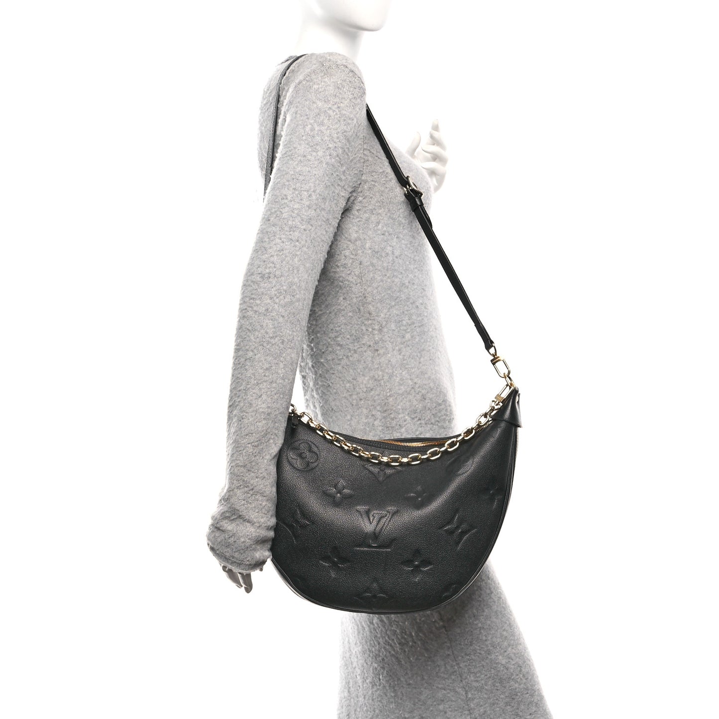 Empreinte Monogram Giant Loop Hobo Black