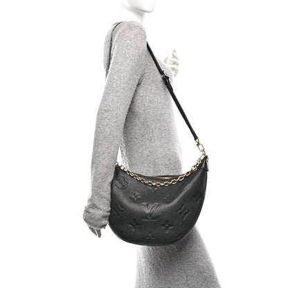 Louis Vuitton Empreinte Monogram Giant Loop Hobo Black 2 of 12