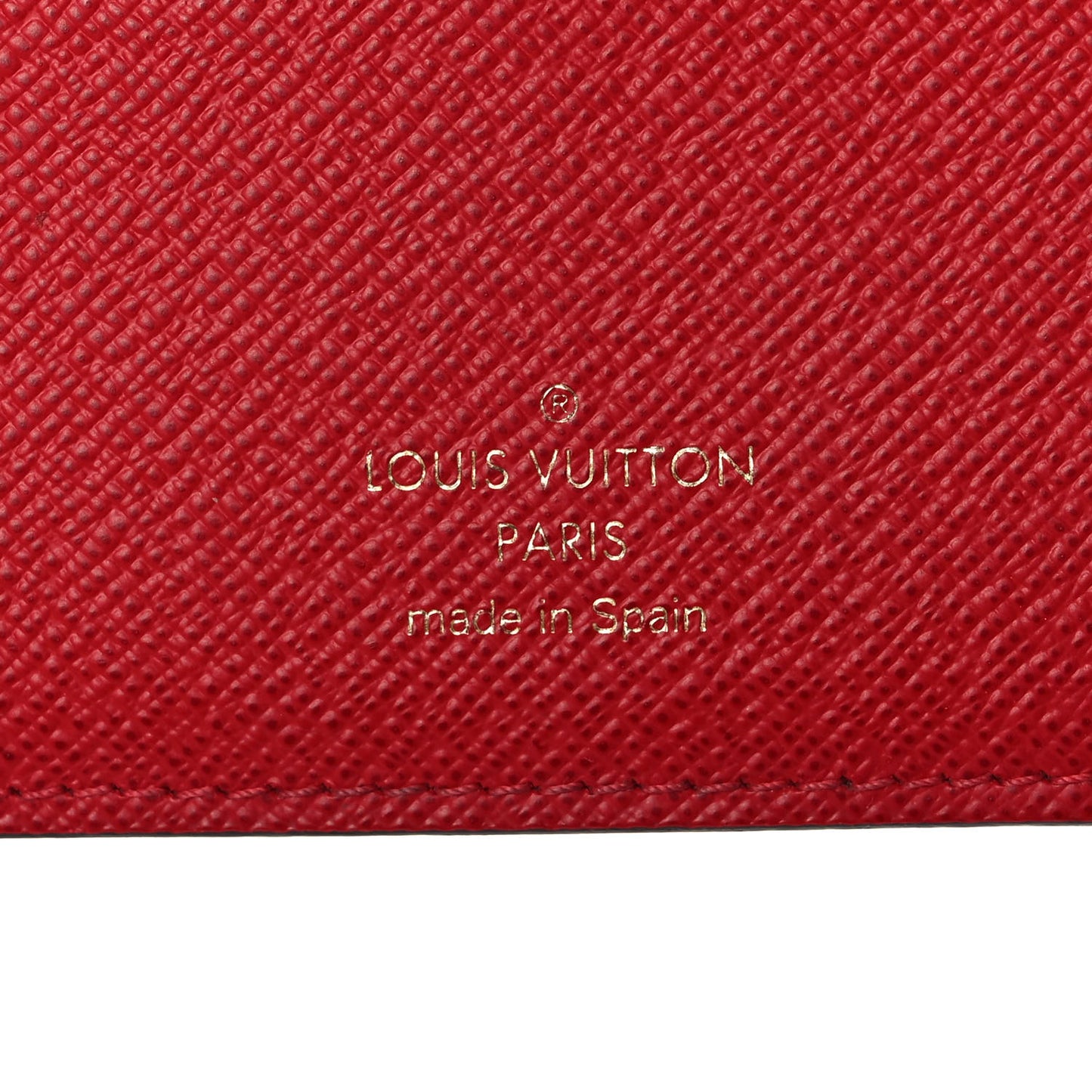 Damier Ebene Insolite Wallet Rouge