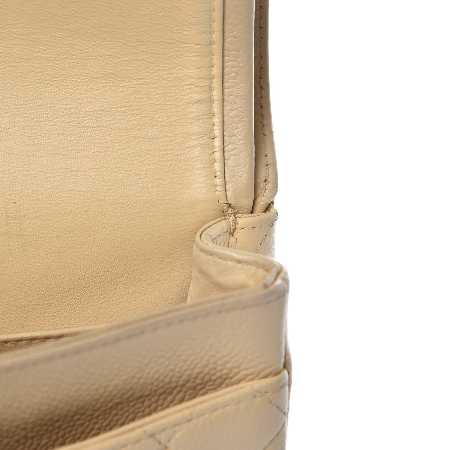 Chanel Caviar Quilted Medium Double Flap Beige Clair 13 of 16