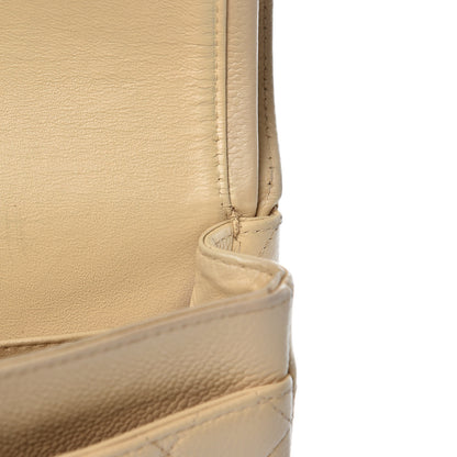 Chanel Caviar Quilted Medium Double Flap Beige Clair 13 of 16