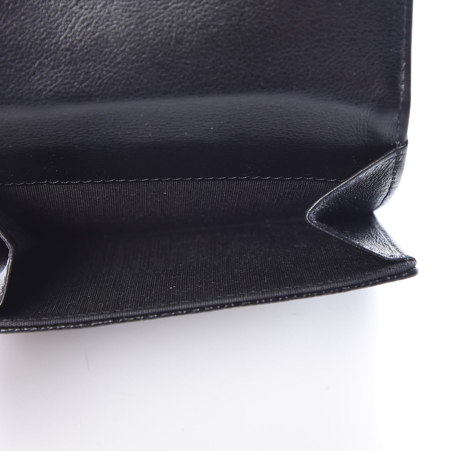 Caviar Timeless CC Compact French Wallet Black