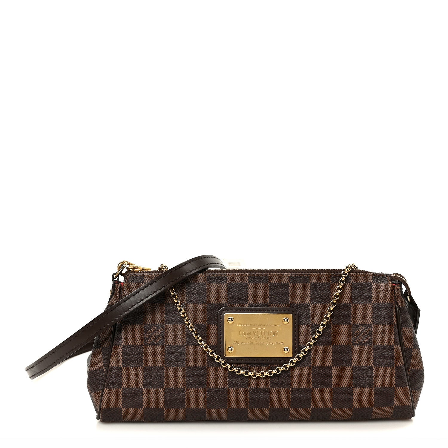 Louis Vuitton Damier Ebene Eva Clutch 1 of 10