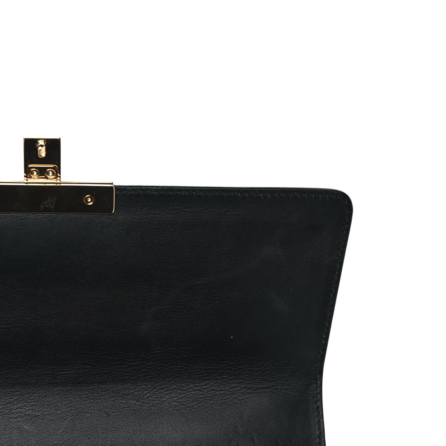 GG Supreme Monogram Calfskin Medium Padlock Shoulder Bag Beige Black Cuir