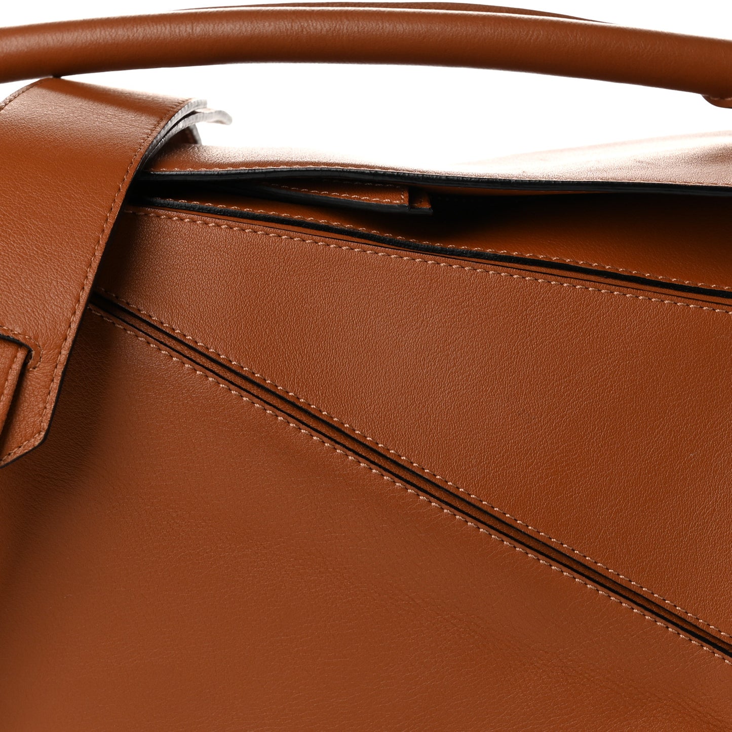 Calfskin Medium Puzzle Bag Tan