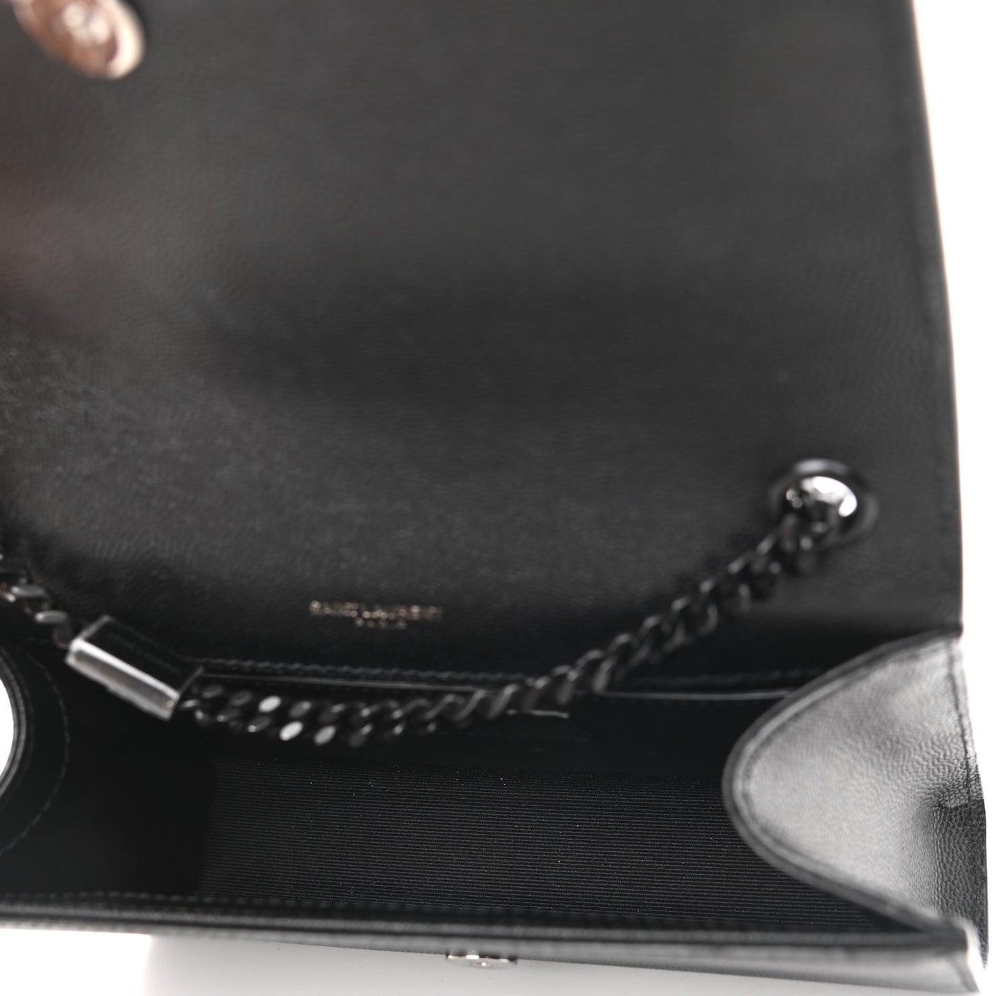 Grain De Poudre Small Monogram Kate Satchel Black