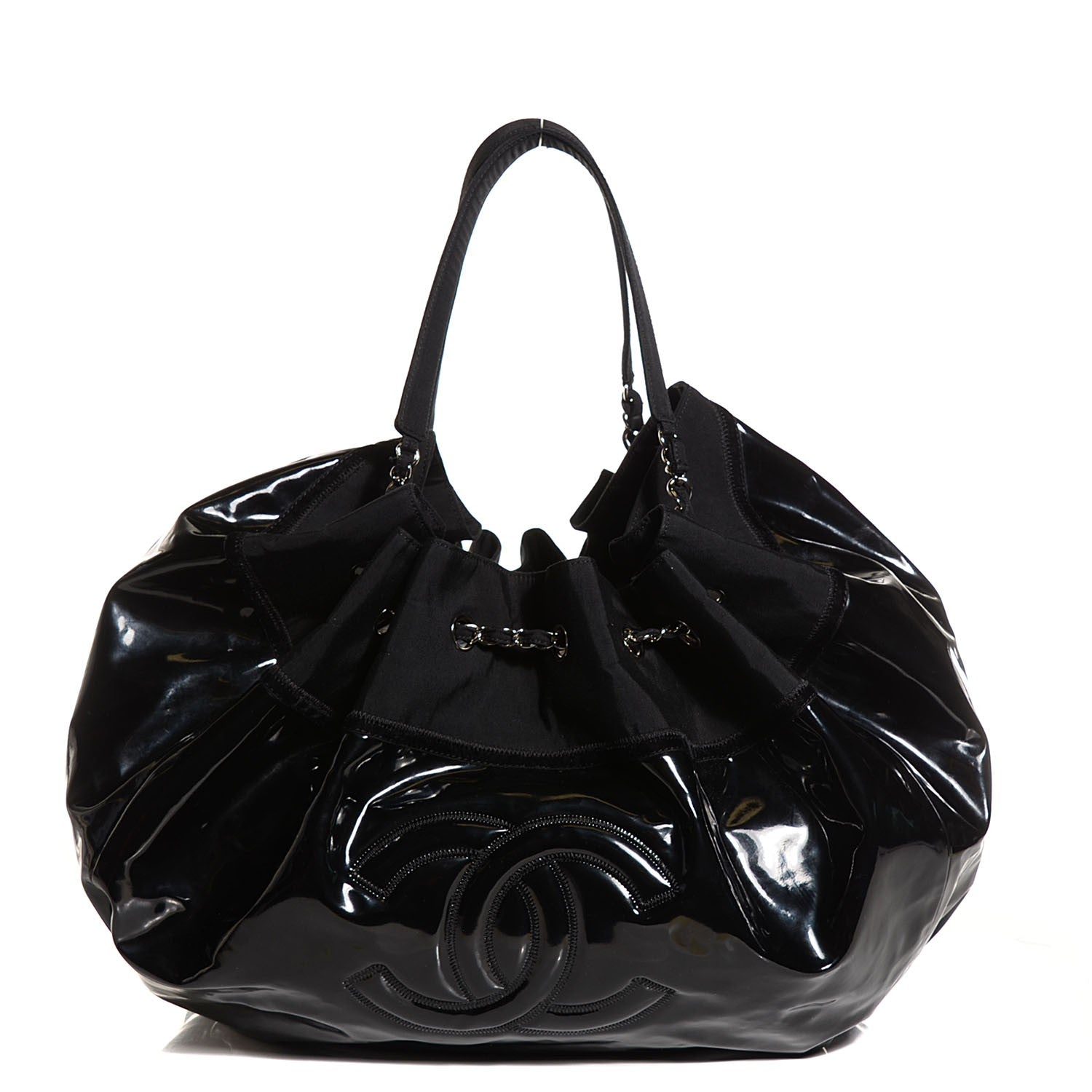Chanel Vinyl Stretch Spirit Large Cabas Black 1 of 7