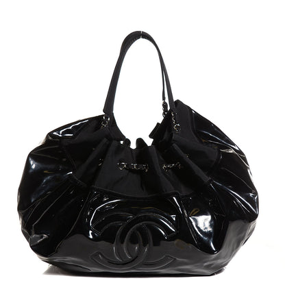 Chanel Vinyl Stretch Spirit Large Cabas Black 1 of 7