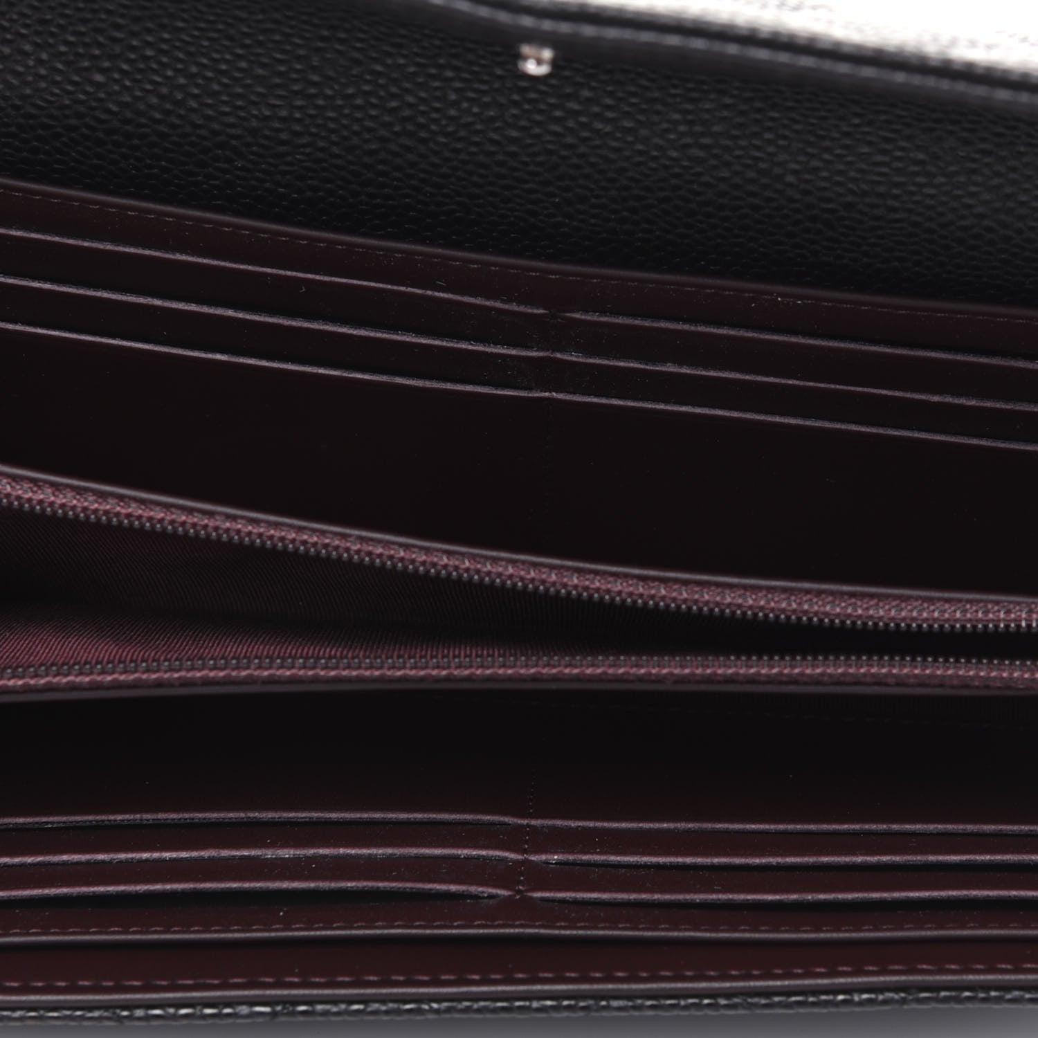 Chanel Caviar Quilted Large Gusset Flap Wallet Black 5 of 14