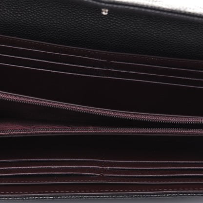 Chanel Caviar Quilted Large Gusset Flap Wallet Black 5 of 14