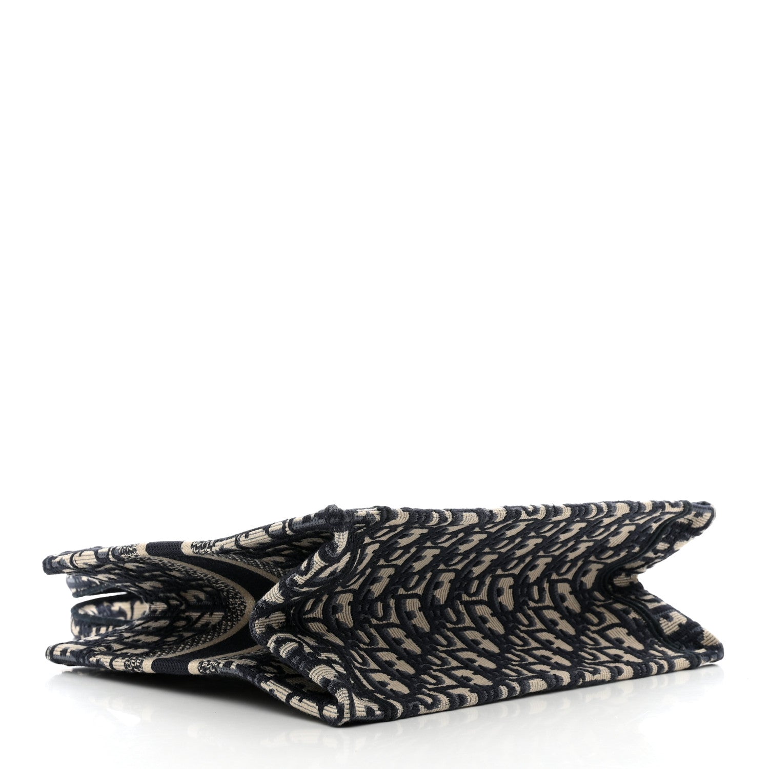 Christian Dior Oblique Small Book Tote Blue Multicolor 4 of 10