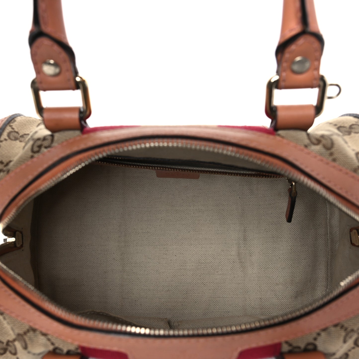 Monogram Vintage Web Small Boston Beige