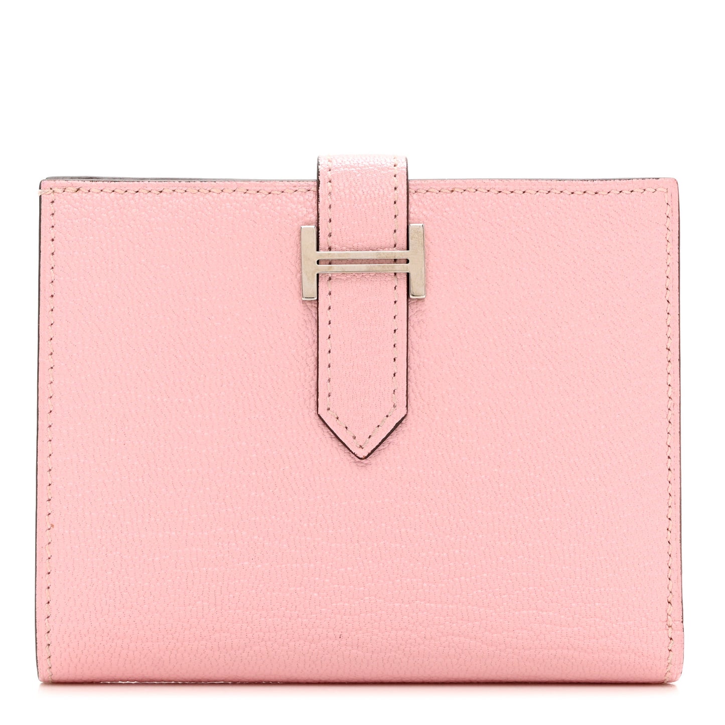 Chevre Mysore Bearn Compact Wallet Rose Sakura