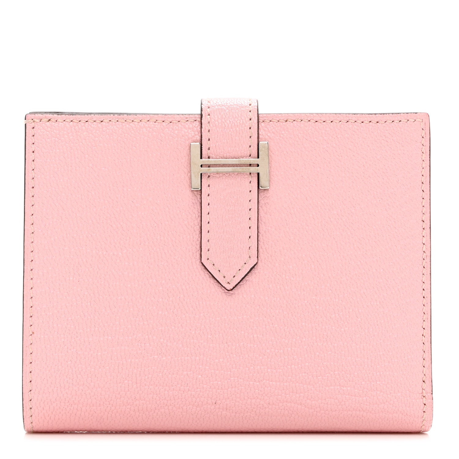 Hermes Chevre Mysore Bearn Compact Wallet Rose Sakura 1 of 6