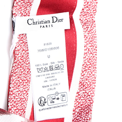 Christian Dior Silk Mitzah Wildior Scarf Bordeaux 3 of 3