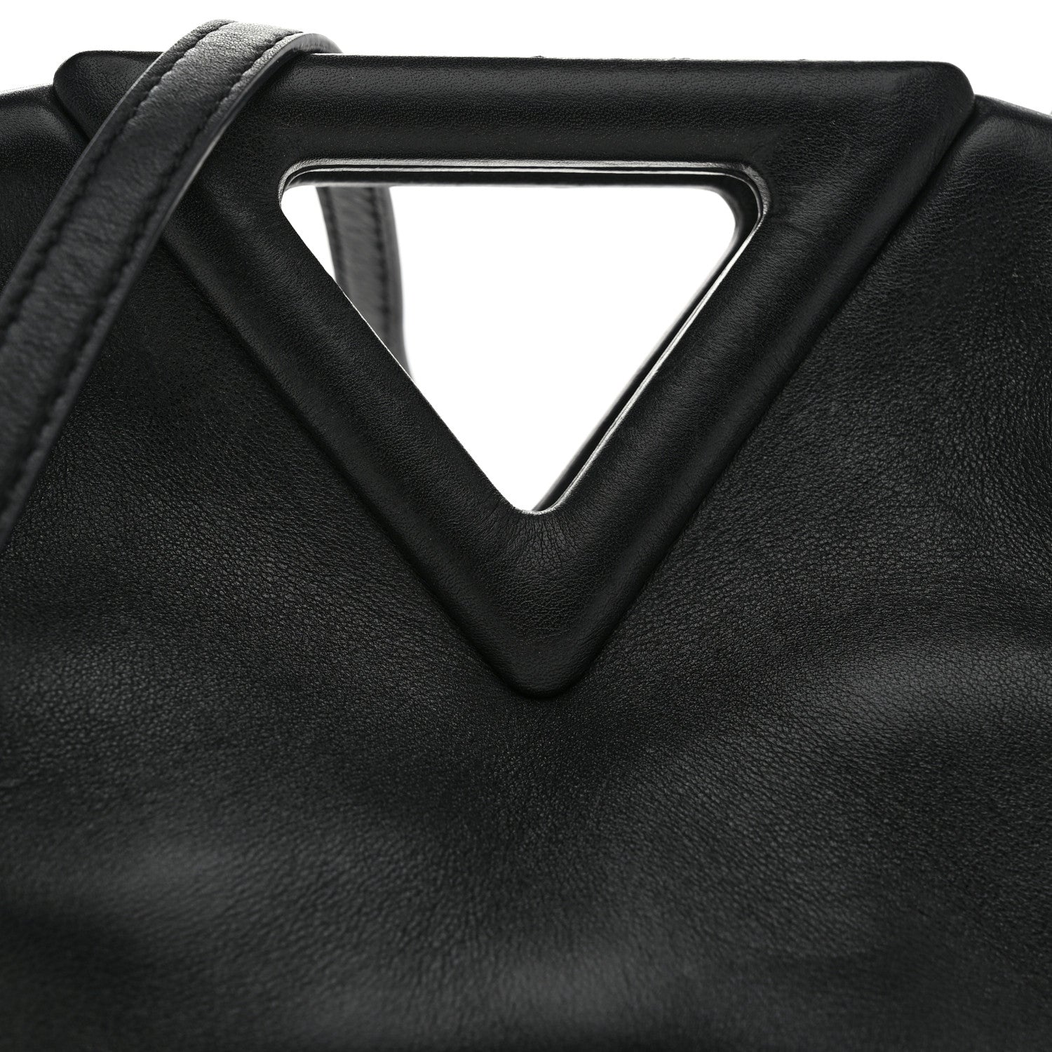 Bottega Veneta Calfskin Small The Point Triangle Bag Black 7 of 10
