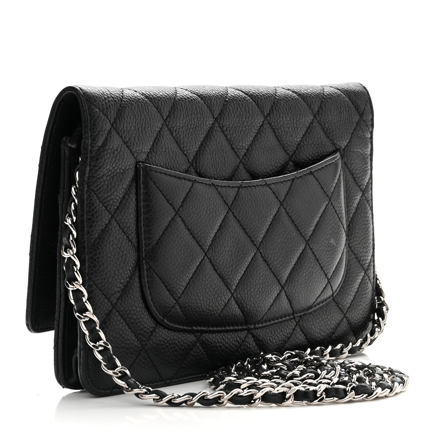 Chanel Caviar Quilted Wallet On Chain WOC Black 2 of 12