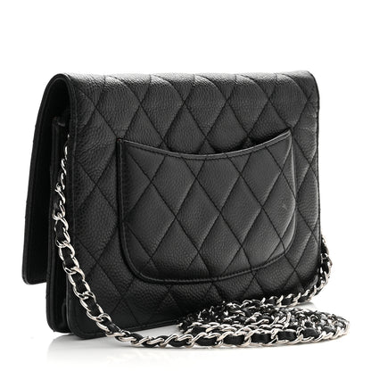 Chanel Caviar Quilted Wallet On Chain WOC Black 2 of 12
