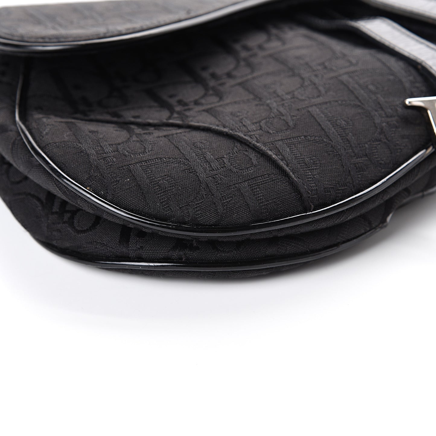 Monogram Saddle Bag Black