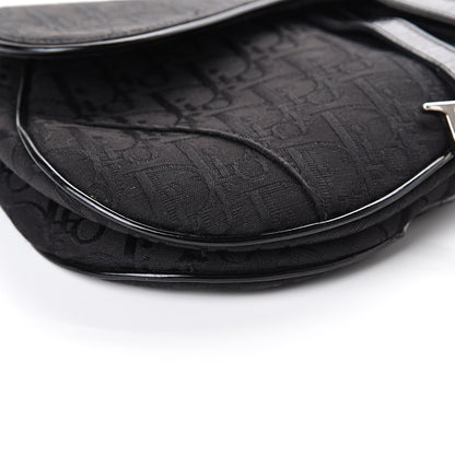 Christian Dior Monogram Saddle Bag Black 6 of 7